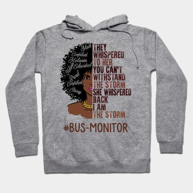 I Am The Storm Bus-Monitor African American Women Hoodie by TeeaxArt